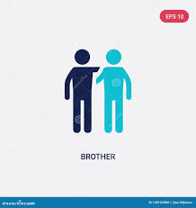 Icona Vettore Fratellastro a Due Colori Dal Concetto Di Relazioni Familiari  Il Simbolo Del Segnale Vettoriale Del Fratello Blu is Illustrazione  Vettoriale - Illustrazione di compagno, alleanza: 149153984