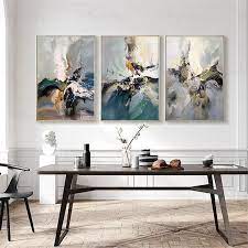 3 Pieces Original Abstract Painting On Canvas Wall Art Etsy In 2021 Wall Art Pictures Wall Canvas Abstract Wall Art Living Room