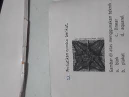 Teknik dalam melukis yang pertama adalah lining, yaitu proses membuat garis panjang horizontal atau vertikal pada media yang digunakan, melalui cat dan bantuan kuas linear atau round. Gambar Dibawah Menggunakan Teknik A Blok B Plakat C Linear D Aquarel Brainly Co Id