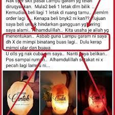 Lampu garam bukit himalaya, khasiat dan info detailnya kunjungi: Saudagar Syifa Testimoni Lampu Garam Bukit Syifa Rawat Facebook