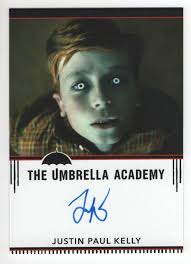 The Umbrella Academy Justin Paul Kelly Wrapper Reward Autograph card