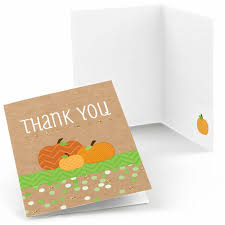 You are such a fantastic hostess! Pumpkin Patch Fall Halloween Thanksgiving Baby Shower Or Birthday Party Thank You Cards 8 Count Walmart Com Walmart Com