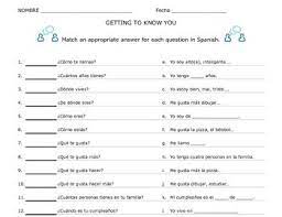 Spanish Personal Id Matching Greetings Spanish Teaching Spanish Review Homework