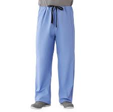 unisex 100 cotton reversible drawstring scrub pants