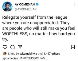 We did not find results for: Relegate Yourself From People Who Make You Feel Worthless Ay Comedian Advises