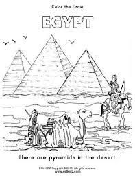 Sphinks of egypt coloring page for kids. Egypt Coloring Page Coloring Pages Pyramids Egyptian