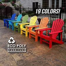 Ecoadirondack Chair Poly Lumber Adirondack Chair Made From Durable Recycled Plastic Outdoor Furniture Adirondack Chair Recycled Plastic Adirondack Chairs