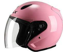 Glx Moped Scooter Cruiser Open Face Motorcycle Helmet Gloss Pink Large Dot 3 4 Vehicles Parts Vehic Pink Motorcycle Helmet Scooter Helmet Pink Motorcycle
