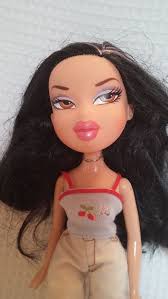 Bratz Jade Doll Black Hair Purple Highlights Brown Eyes