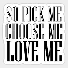 I'm a guy and even i would choose a ring over cookies. So Pick Me Choose Me Love Me Meredith Grey Quote Sticker Teepublic