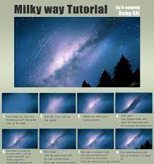 Tutorial : Milky Way | Digital Painting Tutorials, Digital Art Beginner,  Digital Painting