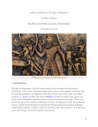 The epic of gilgamesh set in the mesopotamian times which is known as modern day iraq. Pdf Culture And Nature In The Epic Of Gilgamesh Kamran Nayeri Academia Edu