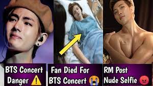 BTS Concert Danger ⚠️ Fan Died For BTS Concert 😭 RM Post Nude Selfie  😡🗣️🗣️‼️‼️(real) : r/kpoopheads