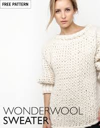 This is a very simple bulky sweater, but the minimal color work adds detail that makes it fun to knit and cute to wear! Free Patterns For Wool And The Gang Wool And The Gang