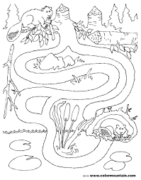 Beavers are intriguing and great animals. Coloring Pages Beaver Color