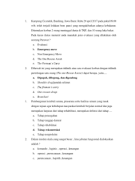 Soal keperawatan bencana dan jawabannya. Soal Uas Keperawatan Bencana