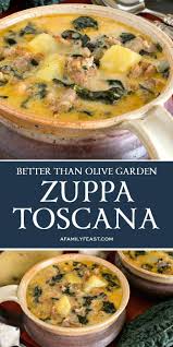 Zuppa Toscana Is A Hearty And Delicious Soup Made With Italian Sausage Bacon Tuscan Kale And Potatoes In A Creamy Flav Toscana Recipe Delicious Soup Recipes