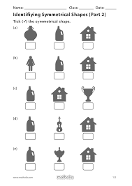 Identifying Symmetrical Shapes Part 2 In 2020 Play To Learn Printable Worksheets Singapore Math