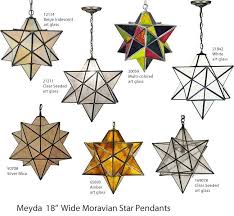 Meyda 18 Wide Moravian Star Pendants Meyda Moravian Star Collection Deep Discount Lighting Beige Iridescent Clear See Meyda Eclectic Lighting Moravian