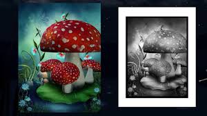 Elegant beauties grayscale coloring book: 65 Pages Dream World Grayscale Coloring Book For Adults By Black River Art Youtube