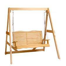 Feel the breeze while swinging on a beautifully handcrafted wooden porch patio swing. Wood Patio Swings Patio Swings Hammocks The Home Depot Canada
