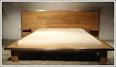 Tete de lit en bois massif