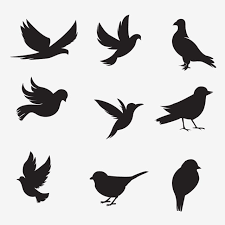 Bird Silhouette Collection Bird Silhouette Bunny Png And Vector With Transparent Background For Free Download Bird Silhouette Silhouette Art Silhouette Painting