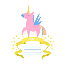 You find here bunting = banners = birthday banners, food flags, napkin rings, cones, bookmarks, programs, menus and more. Unicorn Birthday Banner Stock Illustrations 1 754 Unicorn Birthday Banner Stock Illustrations Vectors Clipart Dreamstime