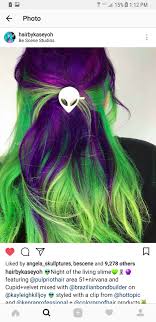 Legal Super Top Purple Ombre Hair Purple And Green Hair Hair Styles