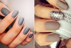 The year 2021 continues its predecessor's traditions: Simple Gorgeous Winter Nails Matte Grey Silver Stylefrizz Photo Gallery