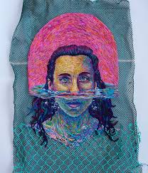 Eski Balık Ağının Üzerine Nakış • Bigumigu