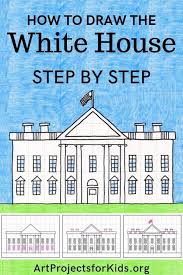 Draw The White House Art Projects For Kids Kids Art Projects White House Drawing Preschool Art Projects