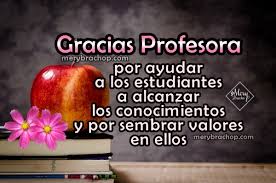 Frases De Agradecimiento Para Profesores
