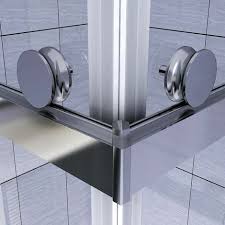 Duschabtrennungen aus glas von combia: Duschkabine Eckeinstieg Duschabtrennung Mit Schiebeturen Nano Esg Klarglas Hohe 200cm Dk88 75x75