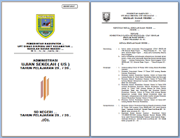 51280241 kartu soal ujian praktek doc. Contoh Administrasi Ujian Sekolah Us Sd Format Microsoft Word Dokumen Berkas Edukasi