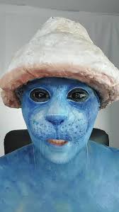 Smurf Cat Makeup Transformation Tutorial