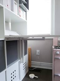 Small Craft Room Idea Ikea Kallax And Norberg Table Hack Kallax Ikea Small Craft Rooms Office Craft Room Combo
