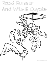 Along with pictures of normal realistic coyotes, these pages also feature pictures of the famous, cute but malevolent wile. Road Runner And Wile E Coyote 47291 Cartoons Printable Coloring Pages