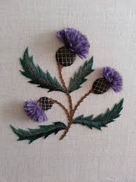 Scottish Thistle That I Stitched For My Mother Embroidery Designs Thistle Quilt Jacobean Embroidery