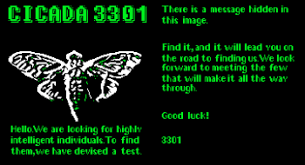 A mysterious organization has been recruiting through secret puzzles and codes on the internet. The Mystery Of Cicada 3301 Steemit