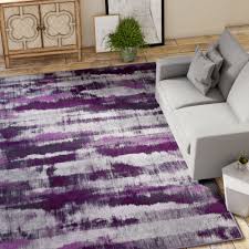 Demetrius Purple Gray Area Rug Purple Area Rugs Purple Living Room Purple Rug