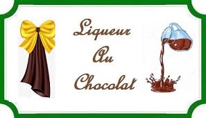 Etiquette Liqueur Au Chocolat Liqueur Chocolat