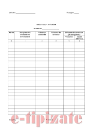 De la manualul procedurilor de inventariere până la registrul inventar. Registru Inventar