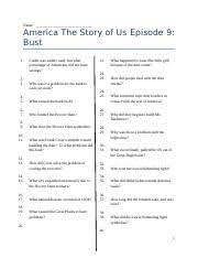 Send filled & signed america the story of us westward worksheet pdf answers or save. 00 Story Of Us Bust Docx Name America The Story Of Us Episode 9 Bust 1 2 3 Credit Was Widely Used But What Percentage Of Americans Did Not Have Course Hero