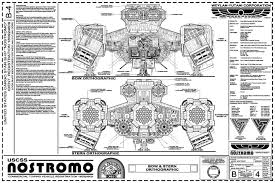Uscss Nostromo Exterior Blueprints From Propsummit Com A Blade Runner Prop Community Forum Bladerunnerprops Com Sci Fi Aliens Movie Sci Fi Concept Art
