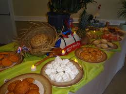 Pernil, arroz con gandules, pasteles, tembleque, coquito, and more all in one place! Puerto Rican Themed Birthday Party Kids Party Decorations Sweet 15 Party Ideas 80th Birthday Party