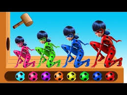 ميراكولوس و الكرات الملونة تعليم الألوان للأطفال مع الفتاة الدعسوقة مارينيت Miraculous Youtube Ideias Feliz