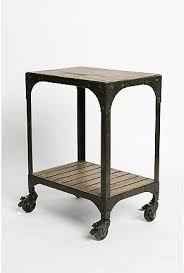 Industrial Rolling Side Table Furniture Eclectic Side Table Trendy Living Rooms