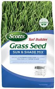 It can be tempting to hack away at an overgrown lawn, removing most. Scotts Turf Builder Grass Seed Sun And Shade Mix Grass Seed Scotts