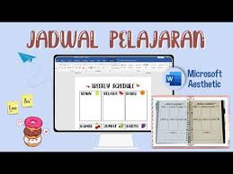 Ennoshafiraaa(pribadi) enyoletsstudy (studygram) twitter : Cara Membuat Jadwal Pelajaran Di Microsoft Word Microsoft Aesthetic Youtube